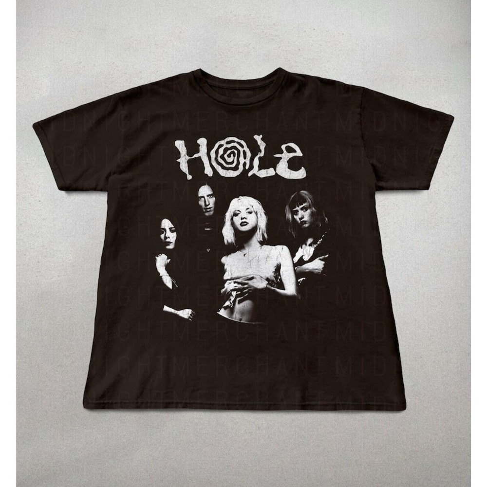 Hole Band T-shirt, Unisex Cotton Shirts